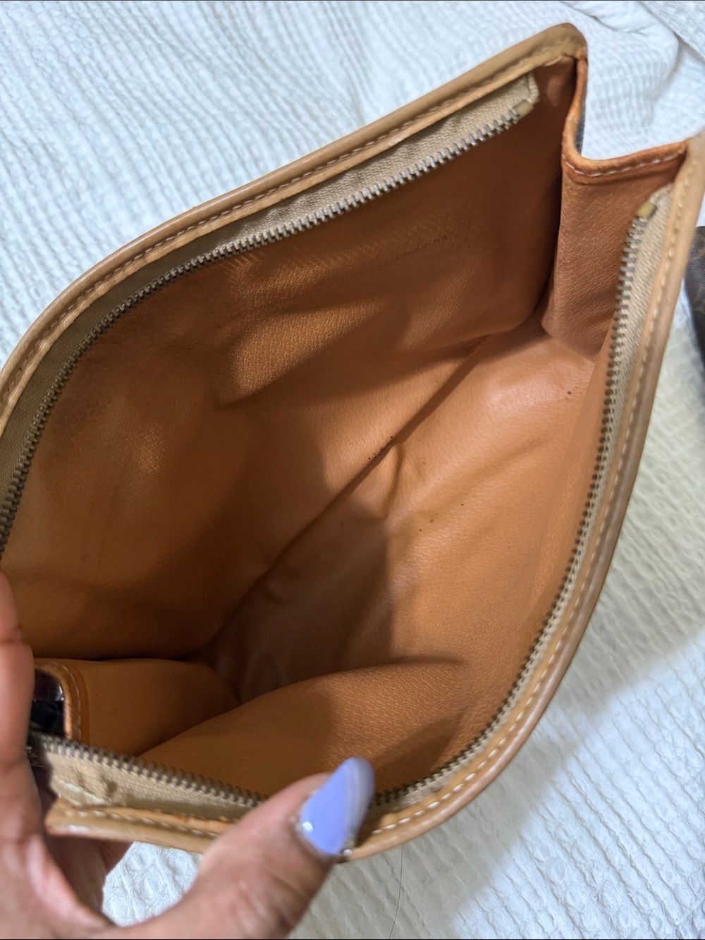 Celine Brown and Tan Monogram Toiletry Pouch ( final sale) - Picture 6 of 6